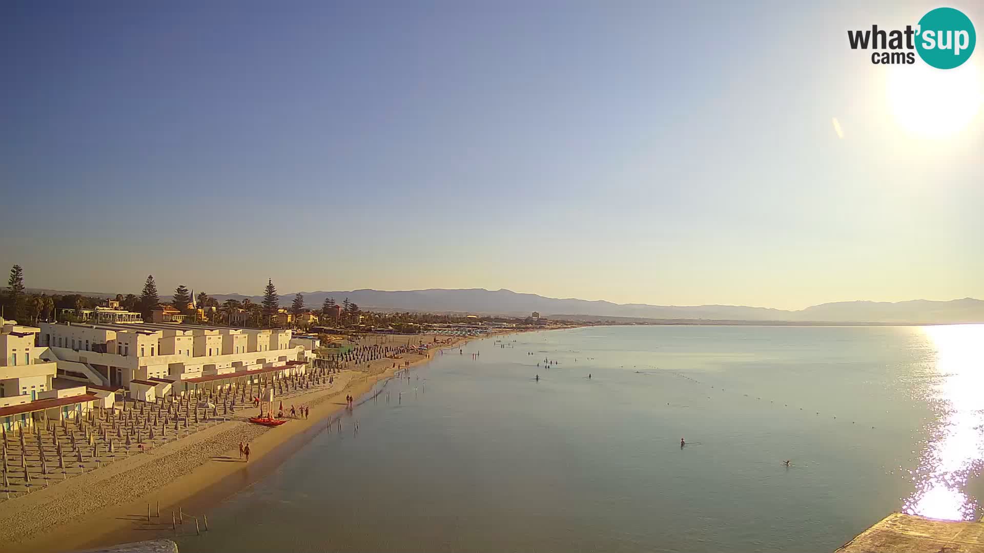 Live Webcam Golfo di Cagliari – Spiaggia del Poetto – Sardegna