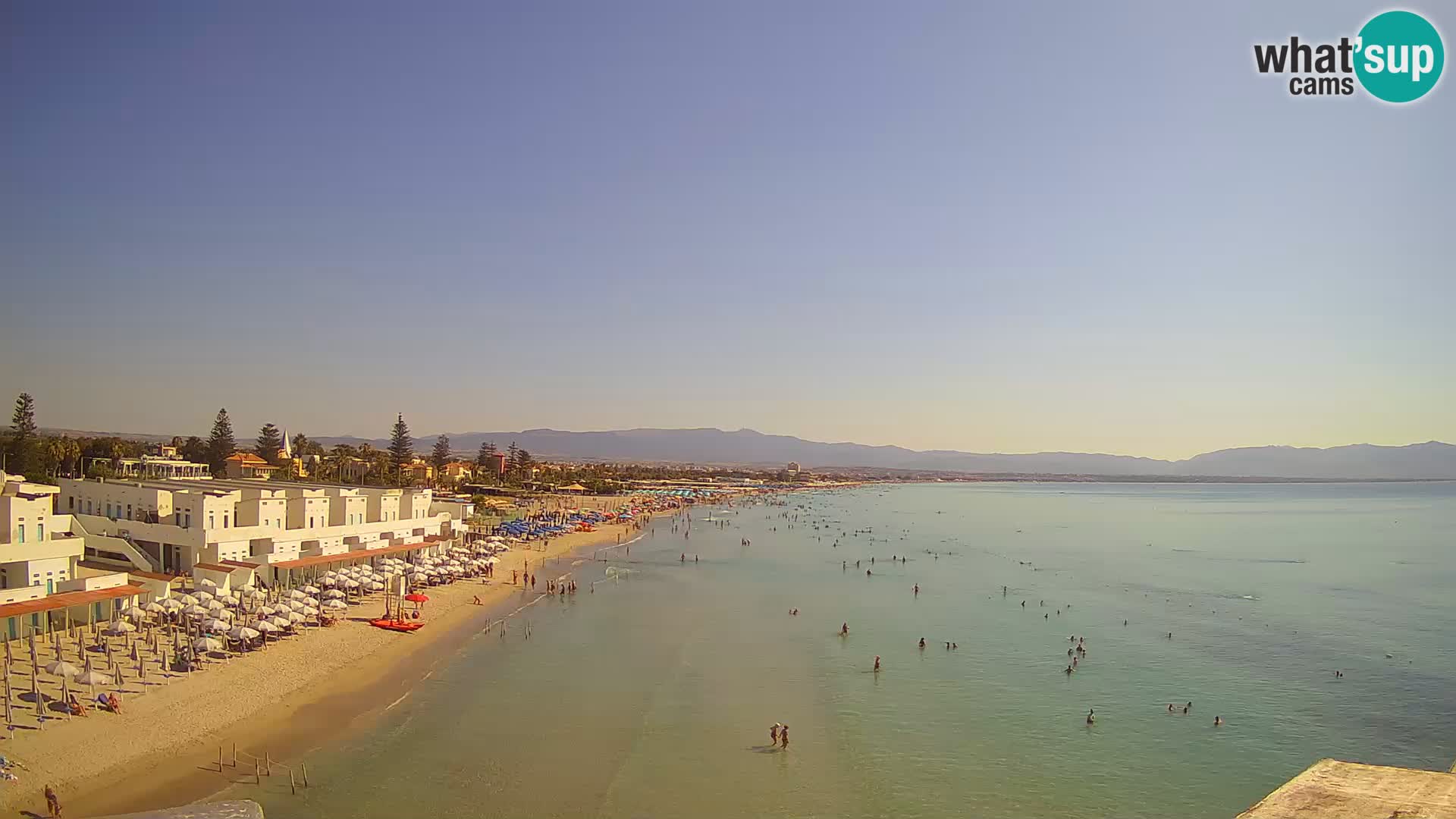 Live Webcam Golf von Cagliari – Strand Poetto – Sardinien