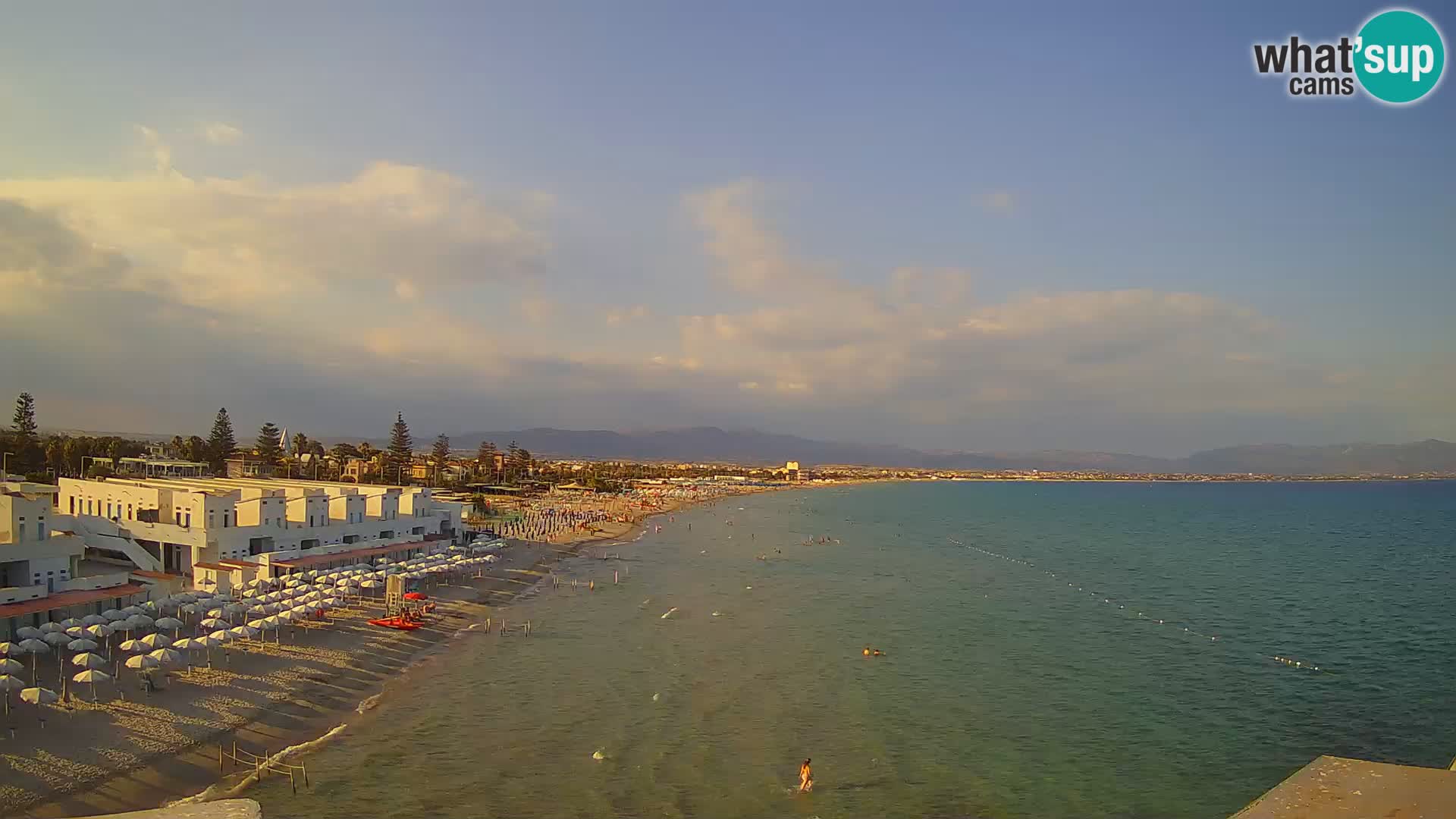 Live Webcam Golf von Cagliari – Strand Poetto – Sardinien