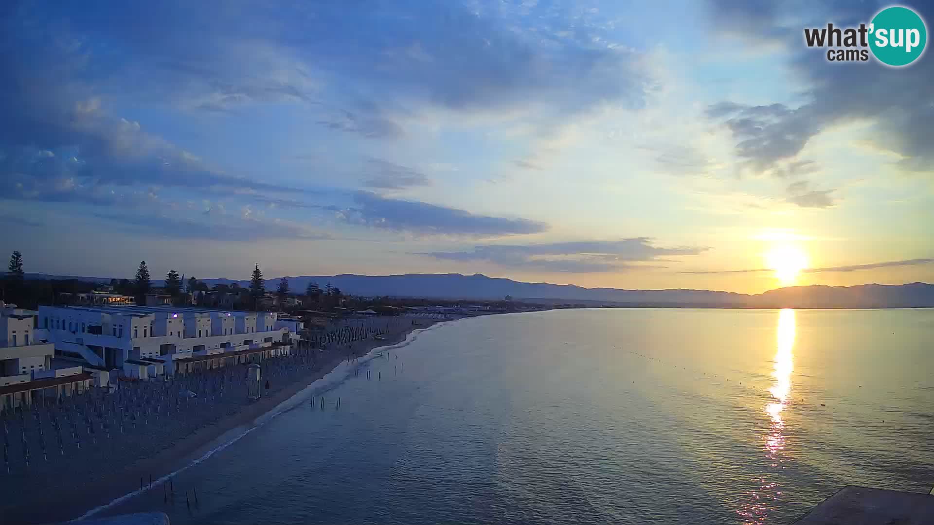 Webcam en direct Golfe de Cagliari – Plage du Poetto – Sardaigne