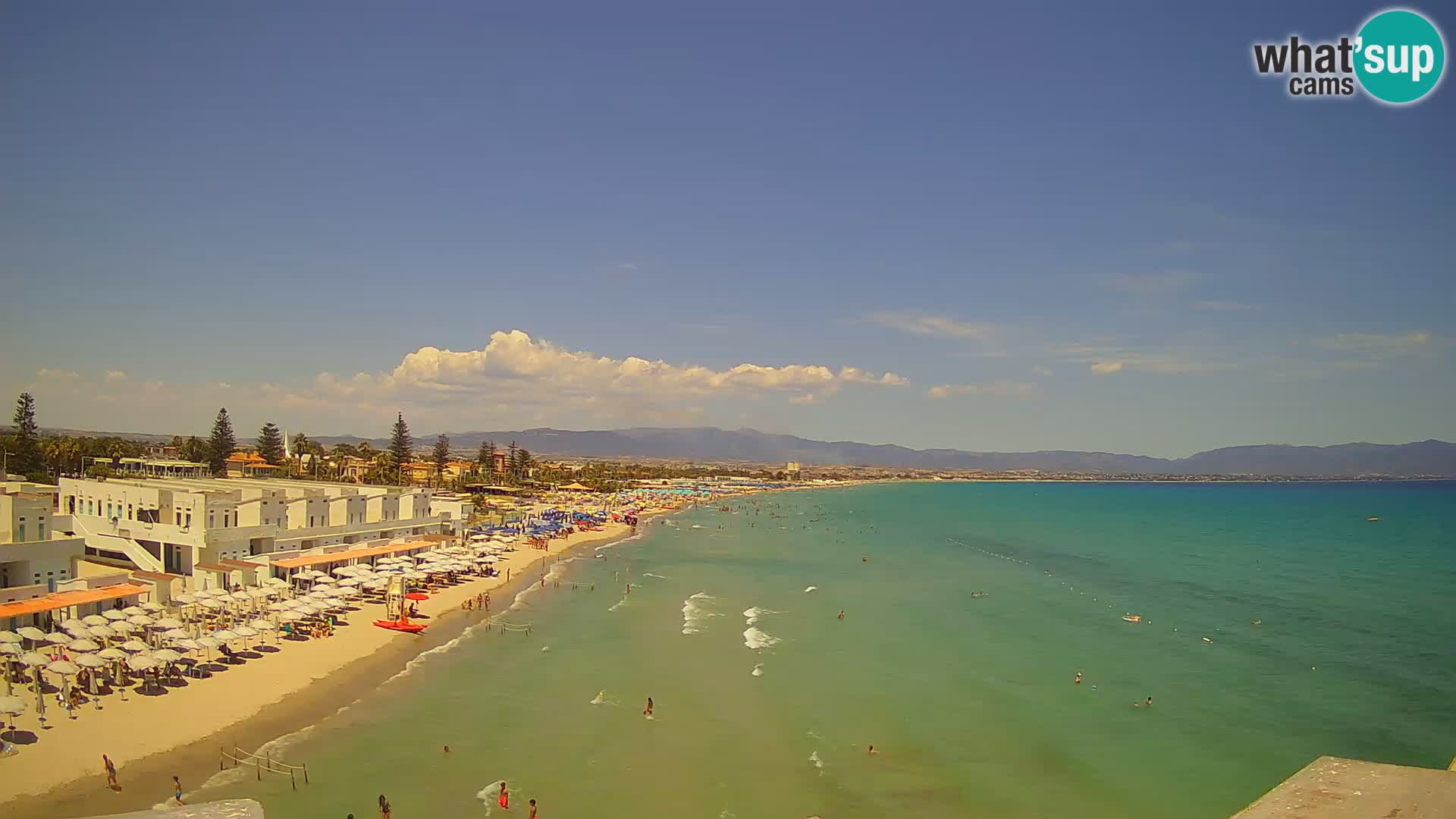 Live Webcam Gulf of Cagliari – Poetto beach – Sardinia