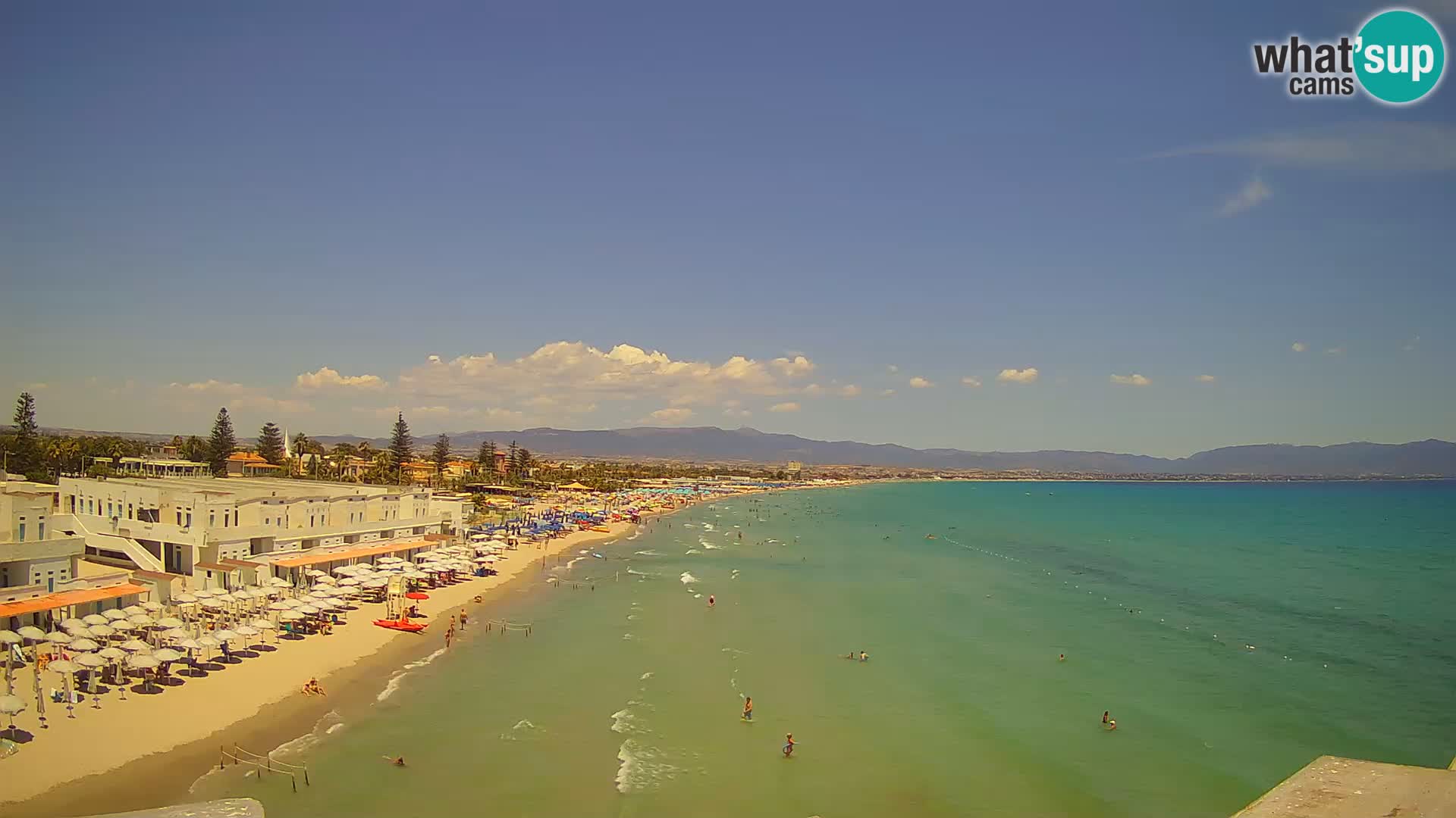 Live Webcam Golf von Cagliari – Strand Poetto – Sardinien
