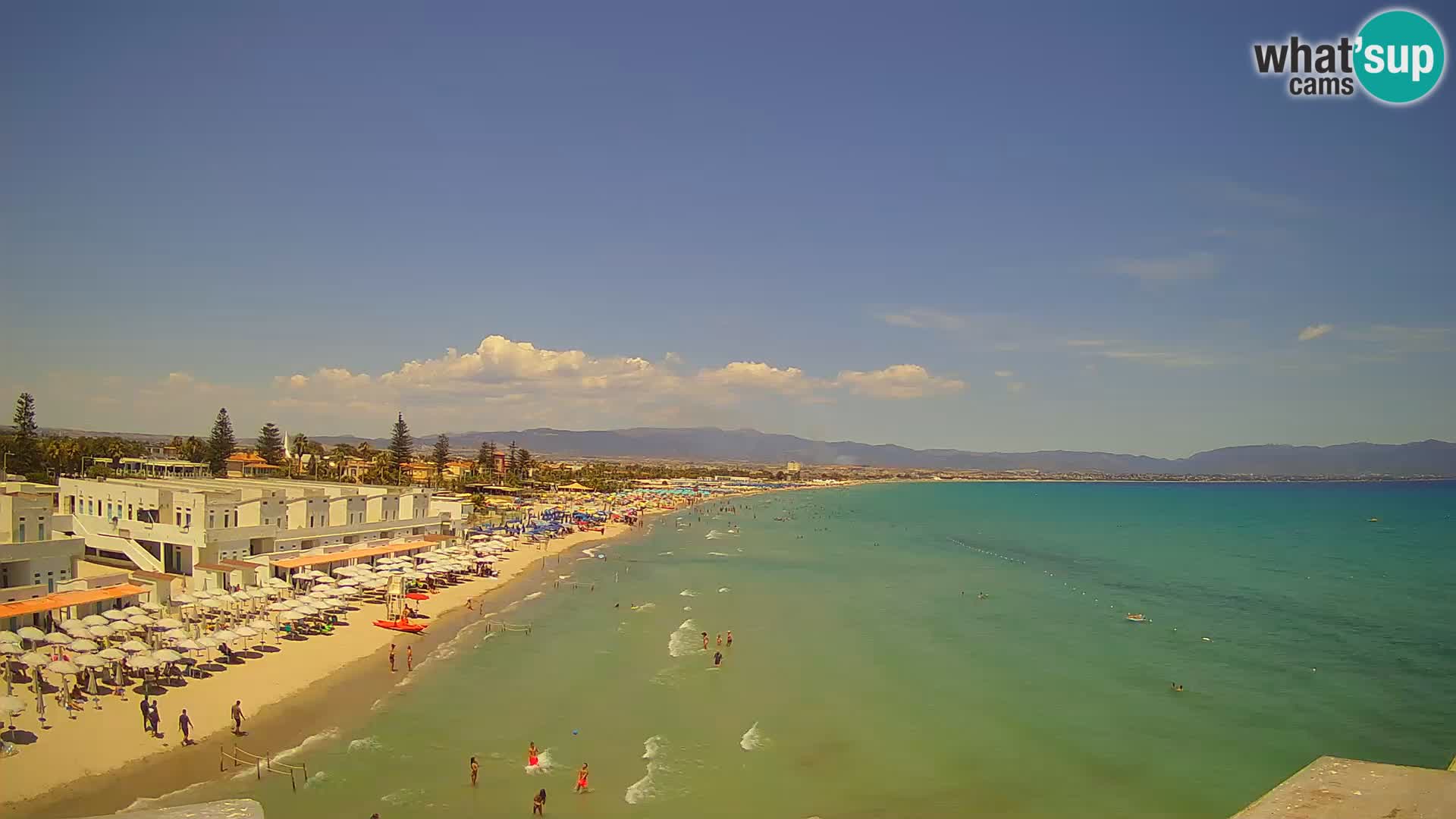 Live Webcam Golfo di Cagliari – Spiaggia del Poetto – Sardegna