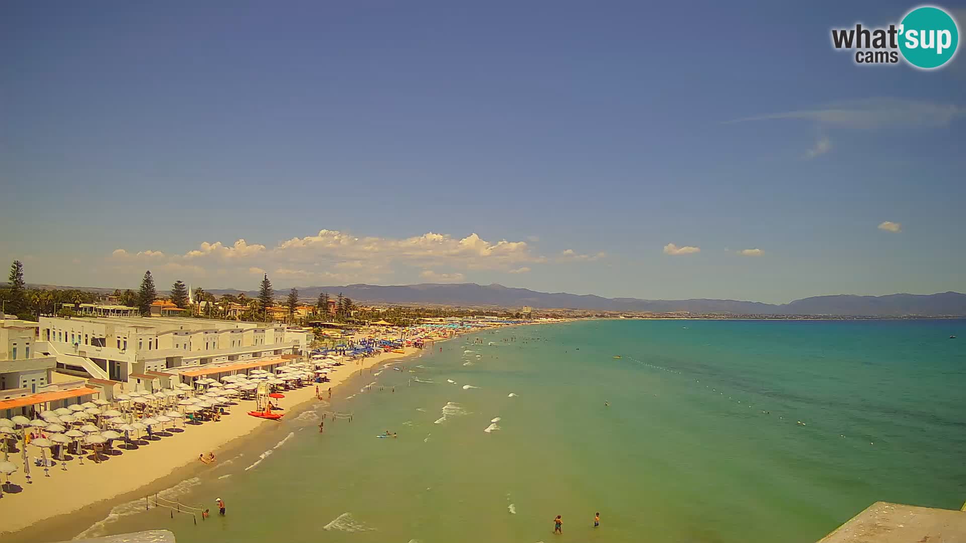 Live Webcam Golf von Cagliari – Strand Poetto – Sardinien