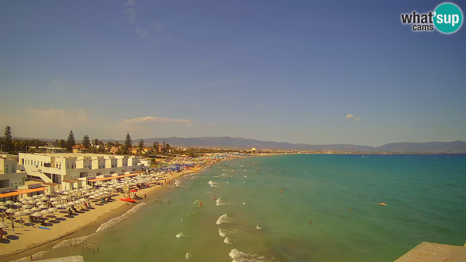 Live Webcam Gulf of Cagliari – Poetto beach – Sardinia