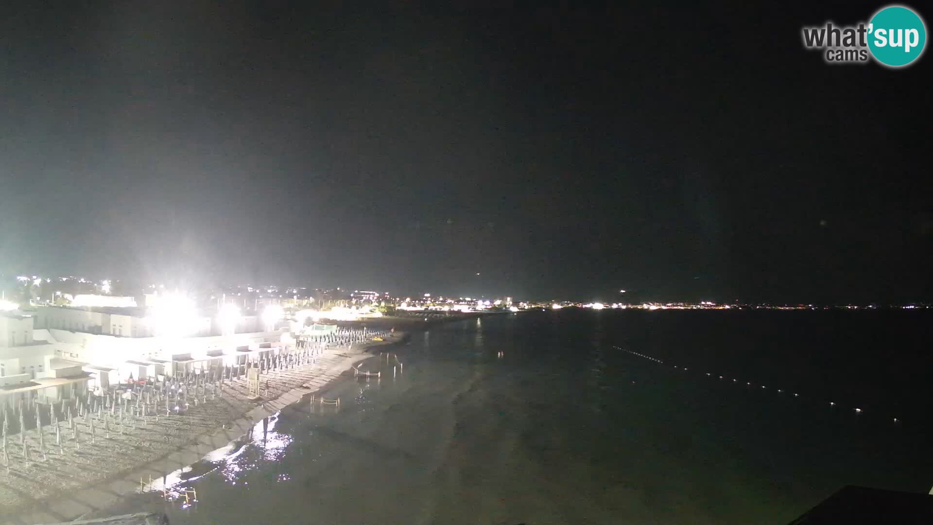 Spletna kamera v živo Cagliarski zaliv – plaža Poetto – Sardinija
