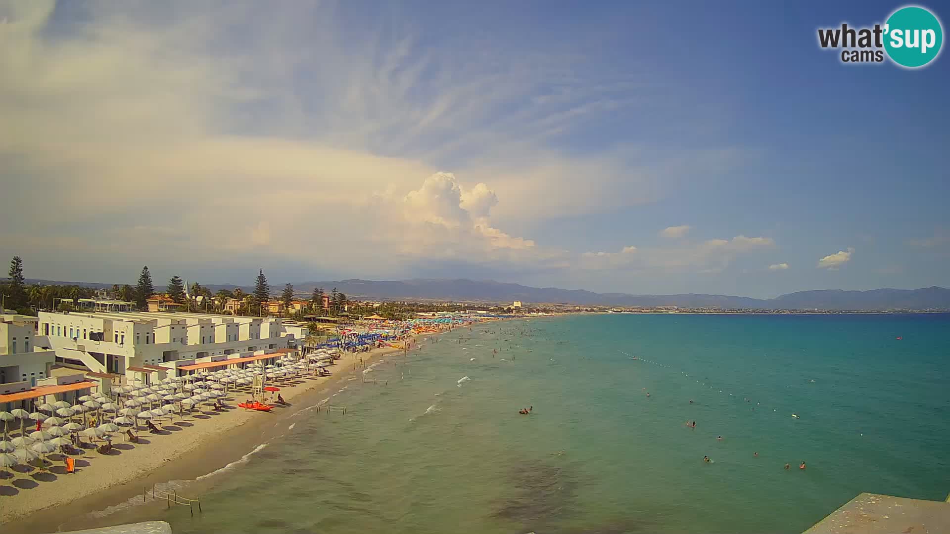 Live Webcam Golfo di Cagliari – Spiaggia del Poetto – Sardegna