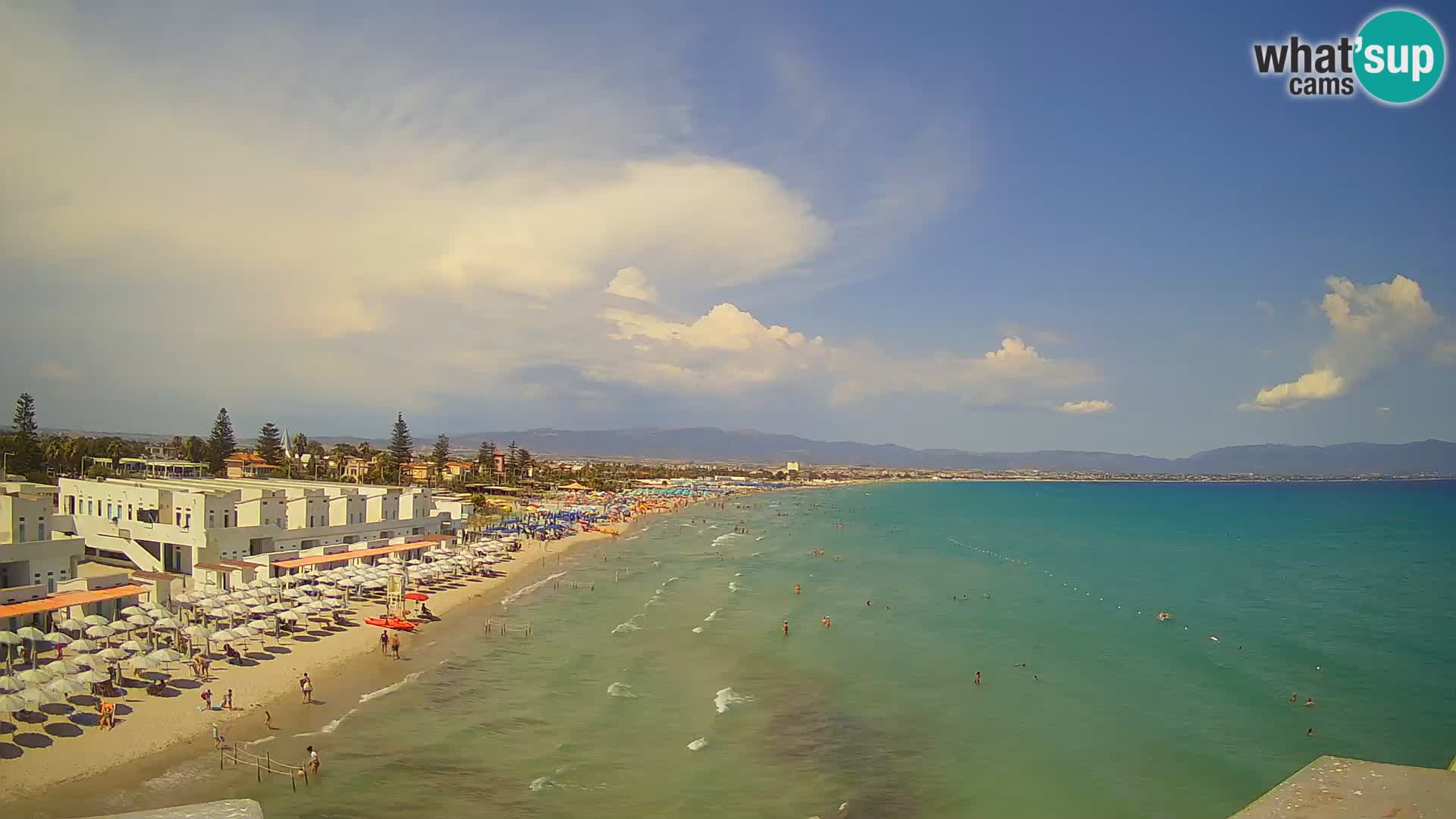 Live Webcam Gulf of Cagliari – Poetto beach – Sardinia