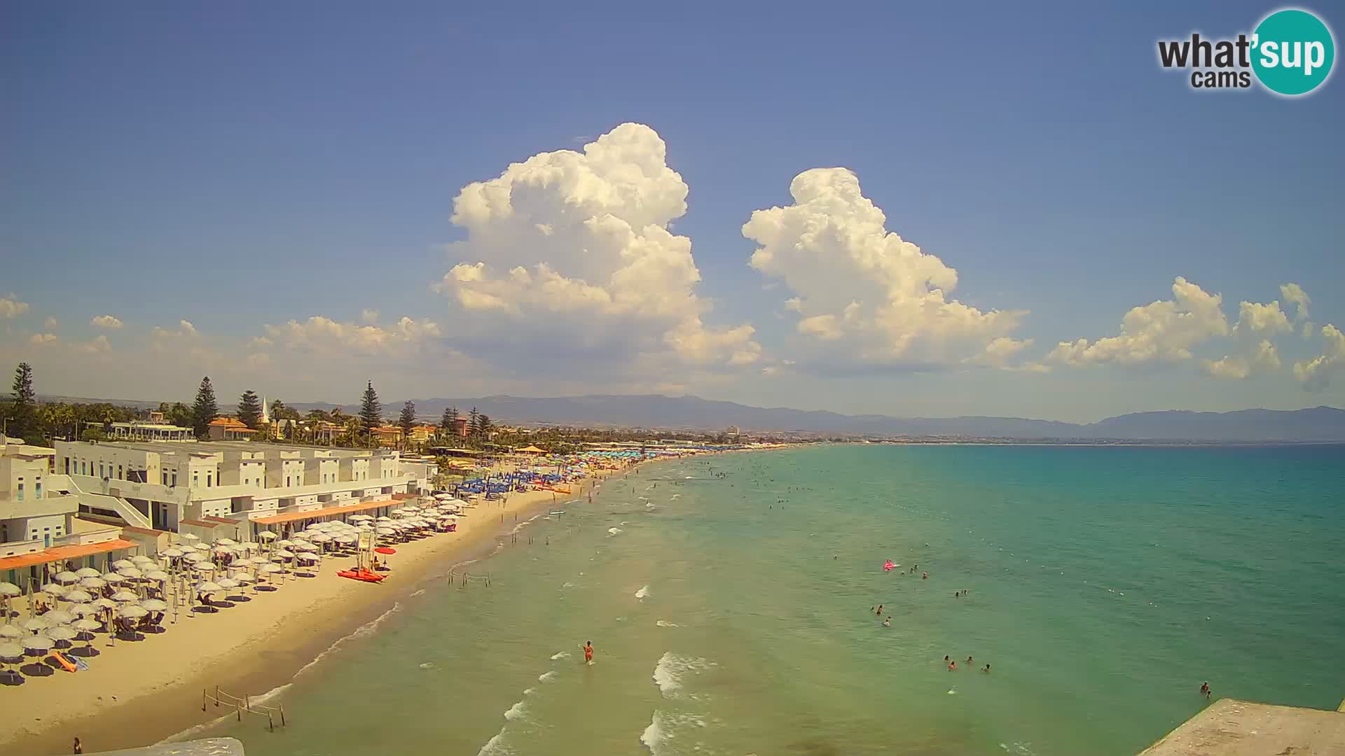 Live Webcam Golf von Cagliari – Strand Poetto – Sardinien