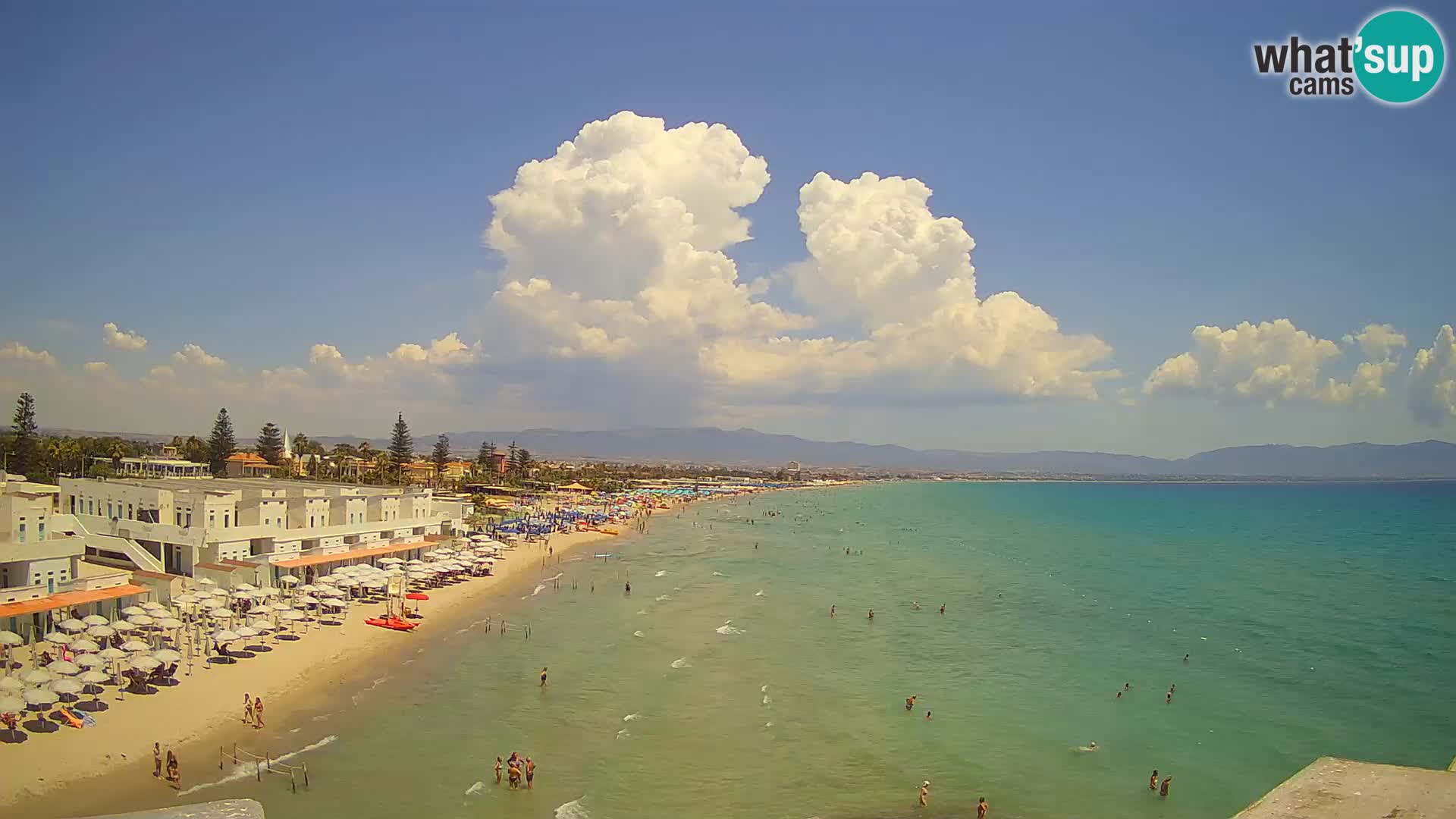 Live Webcam Golf von Cagliari – Strand Poetto – Sardinien