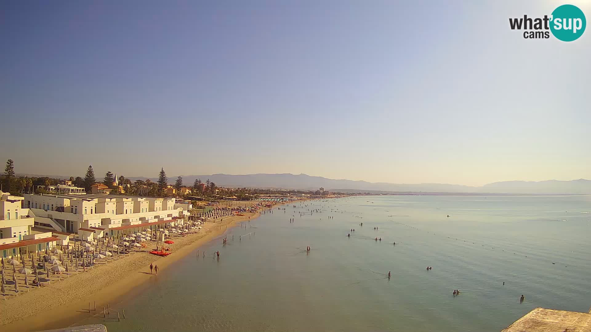 Web kamera uživo Cagliarski zaljev – plaža Poetto – Sardinija