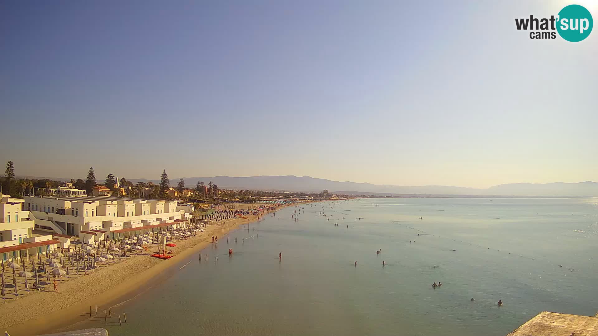 Webcam en direct Golfe de Cagliari – Plage du Poetto – Sardaigne