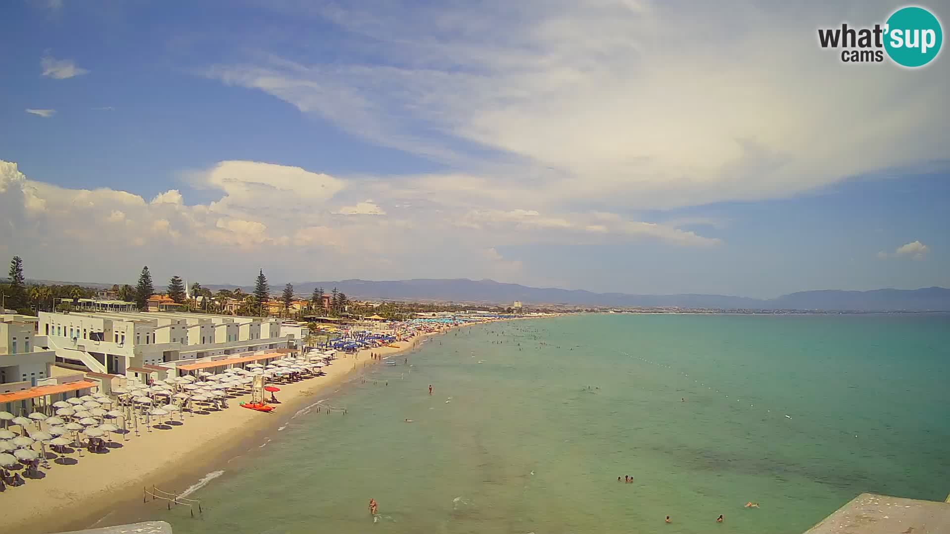Live Webcam Golfo di Cagliari – Spiaggia del Poetto – Sardegna