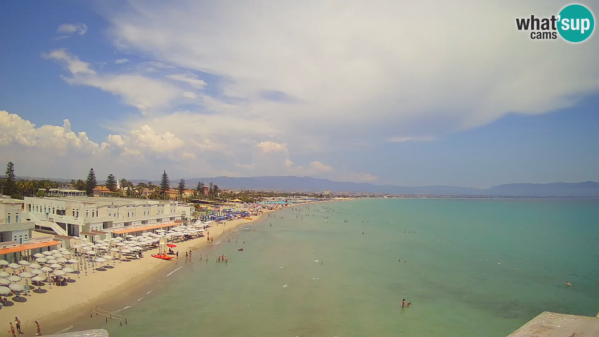 Live Webcam Golf von Cagliari – Strand Poetto – Sardinien