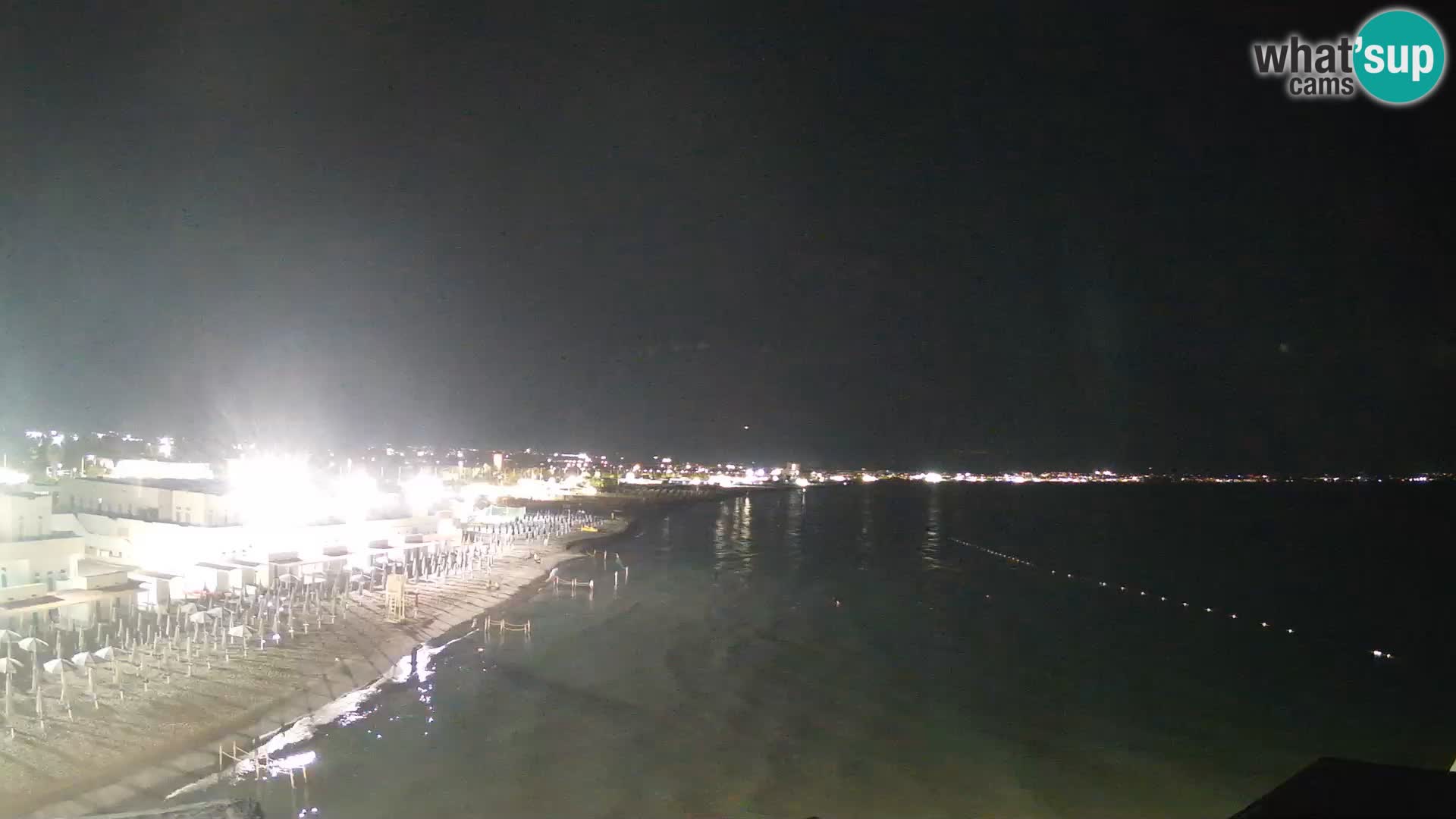 Spletna kamera v živo Cagliarski zaliv – plaža Poetto – Sardinija