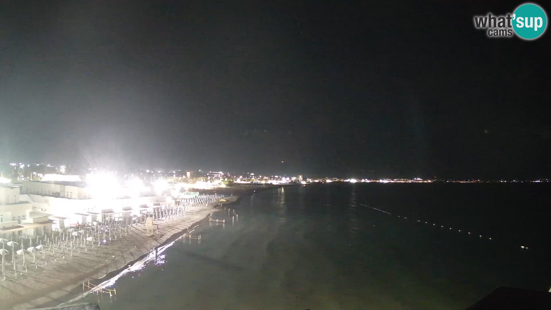 Web kamera uživo Cagliarski zaljev – plaža Poetto – Sardinija