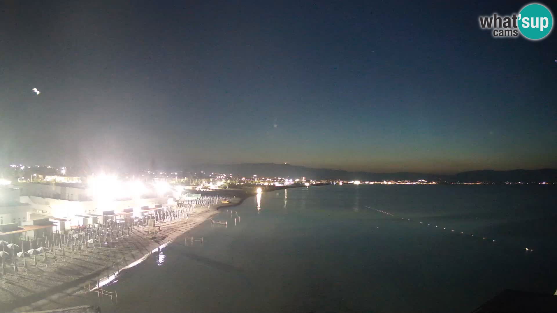 Camera en vivo Golfo de Cagliari – Playa del Poetto – Cerdeña