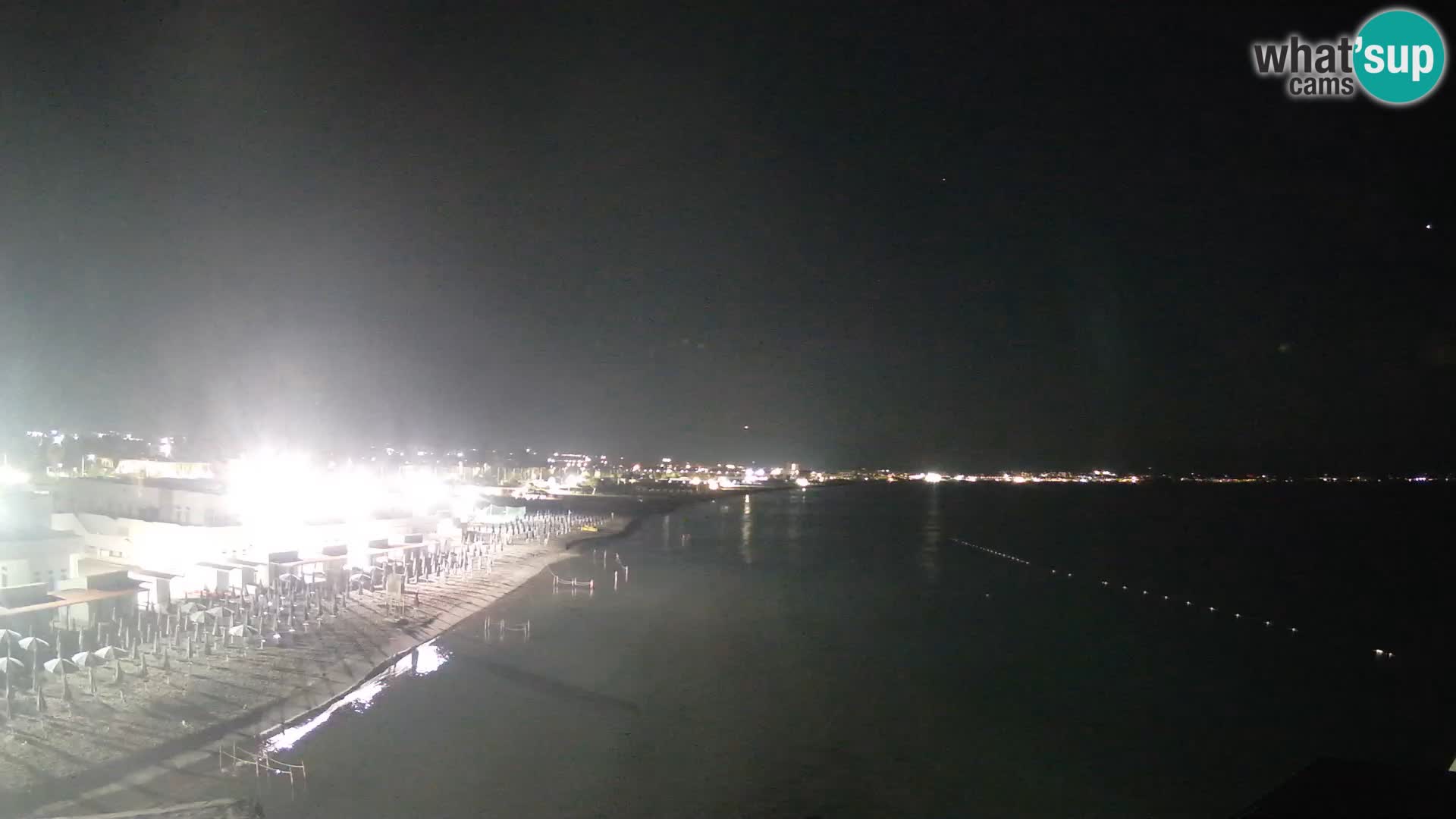 Spletna kamera v živo Cagliarski zaliv – plaža Poetto – Sardinija