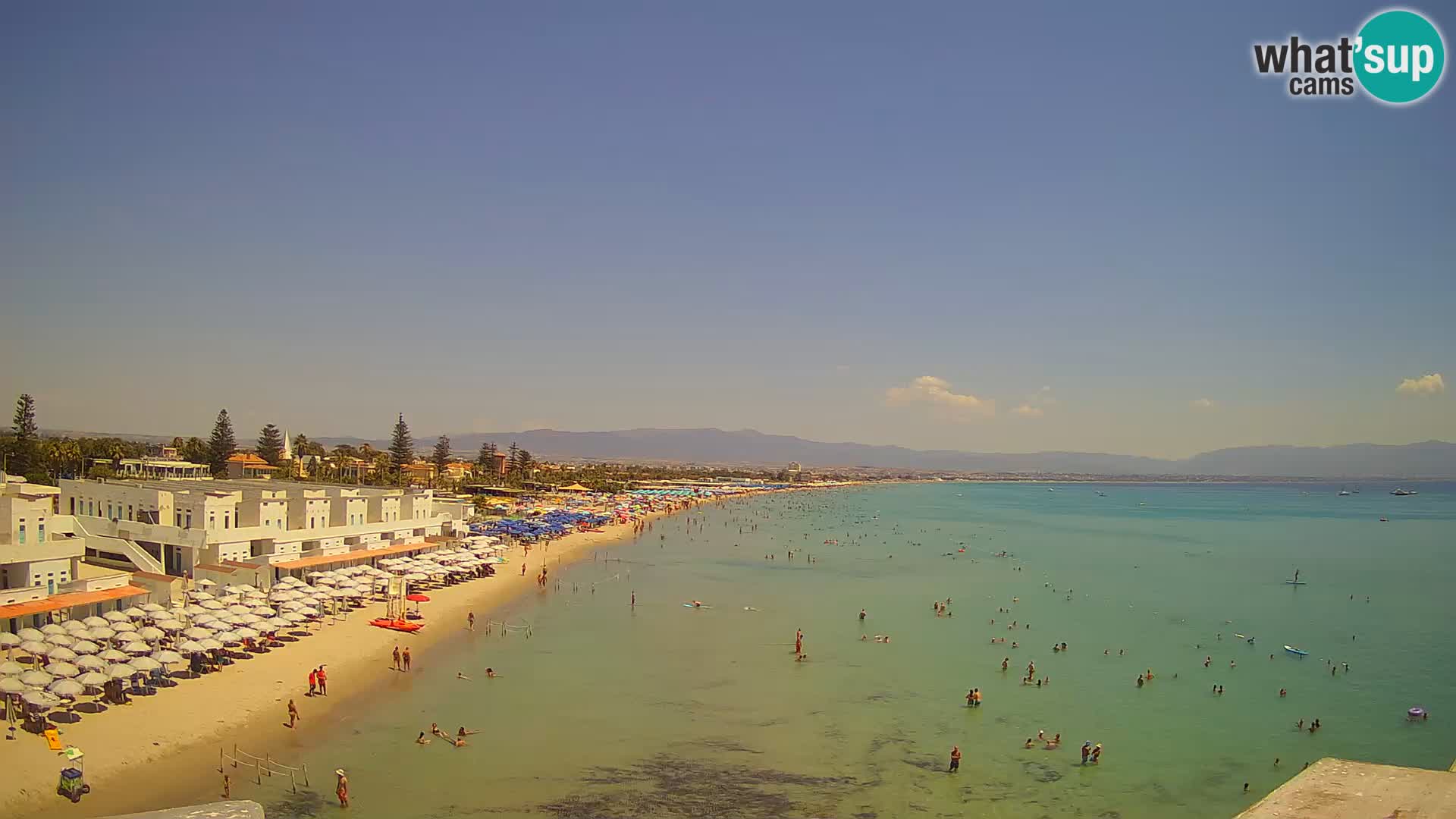 Live Webcam Golf von Cagliari – Strand Poetto – Sardinien