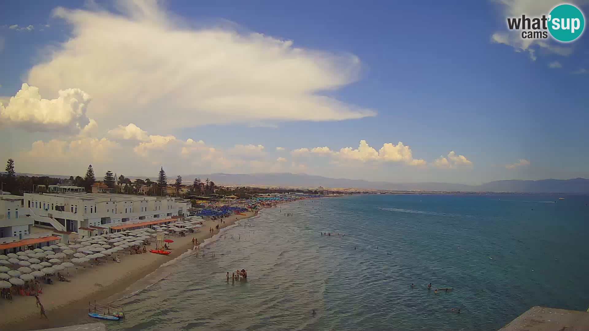 Live Webcam Golfo di Cagliari – Spiaggia del Poetto – Sardegna