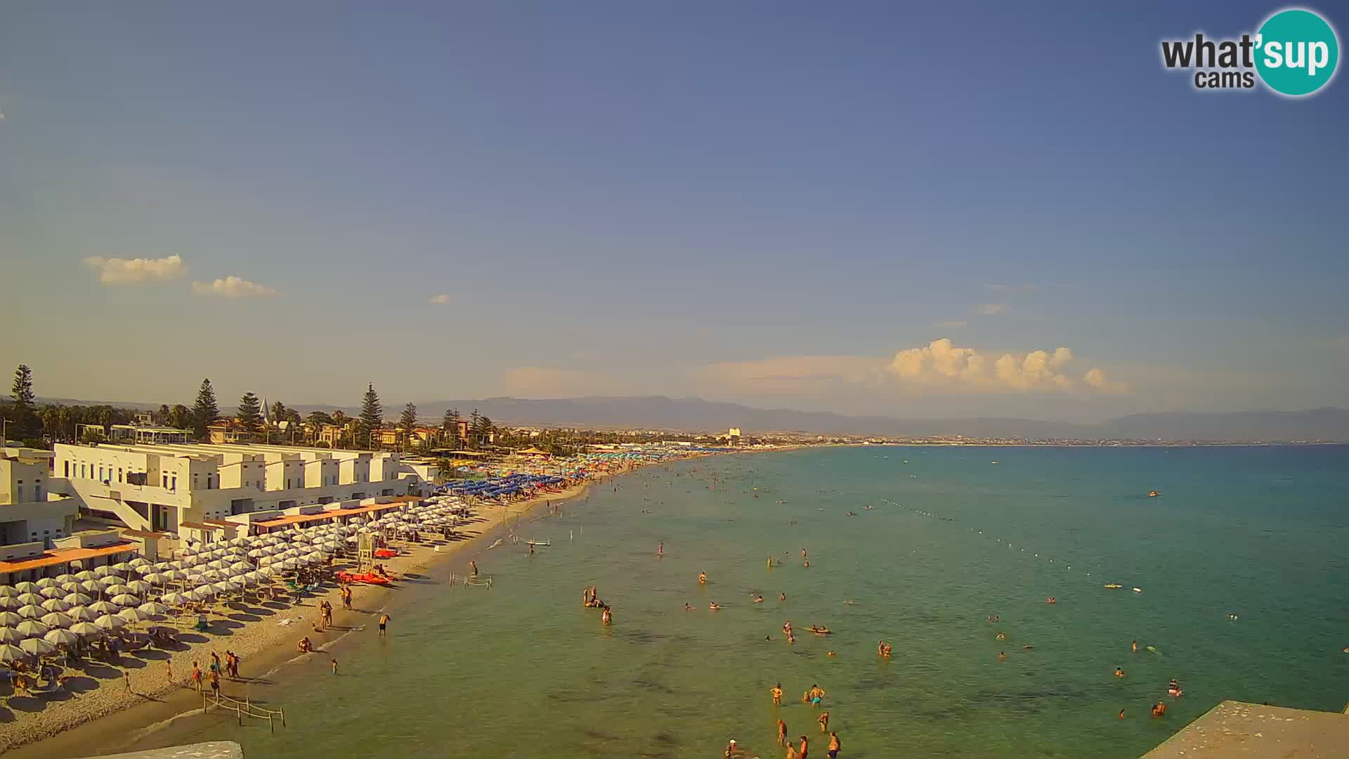 Web kamera uživo Cagliarski zaljev – plaža Poetto – Sardinija