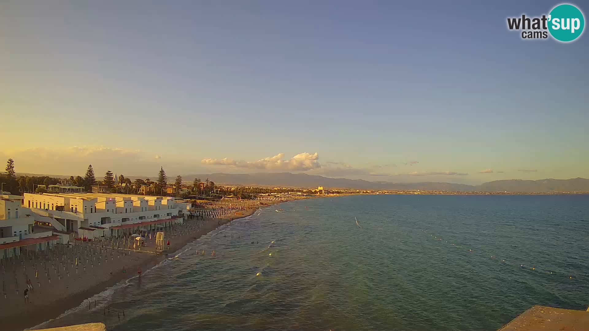 Live Webcam Golf von Cagliari – Strand Poetto – Sardinien