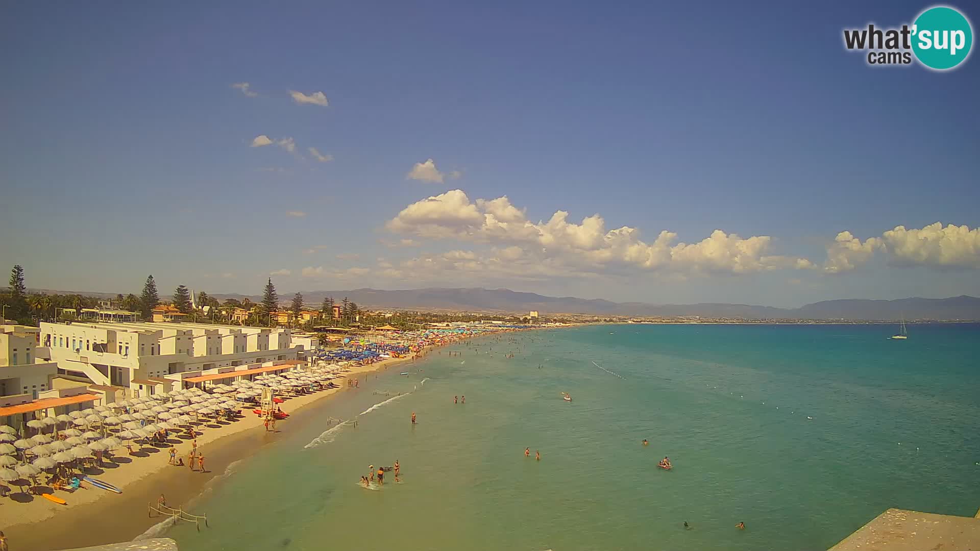 Live Webcam Golf von Cagliari – Strand Poetto – Sardinien