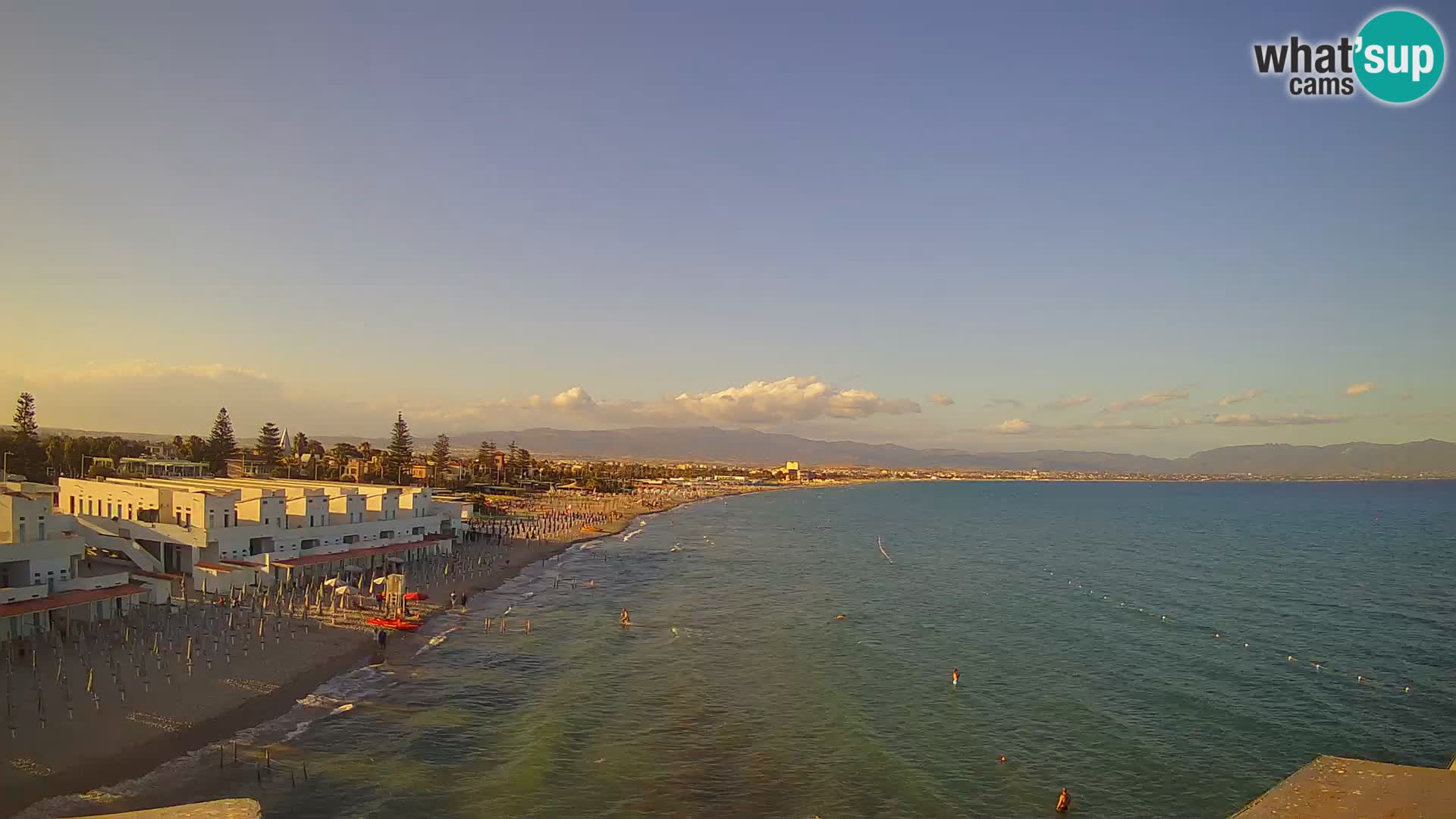 Live Webcam Golfo di Cagliari – Spiaggia del Poetto – Sardegna