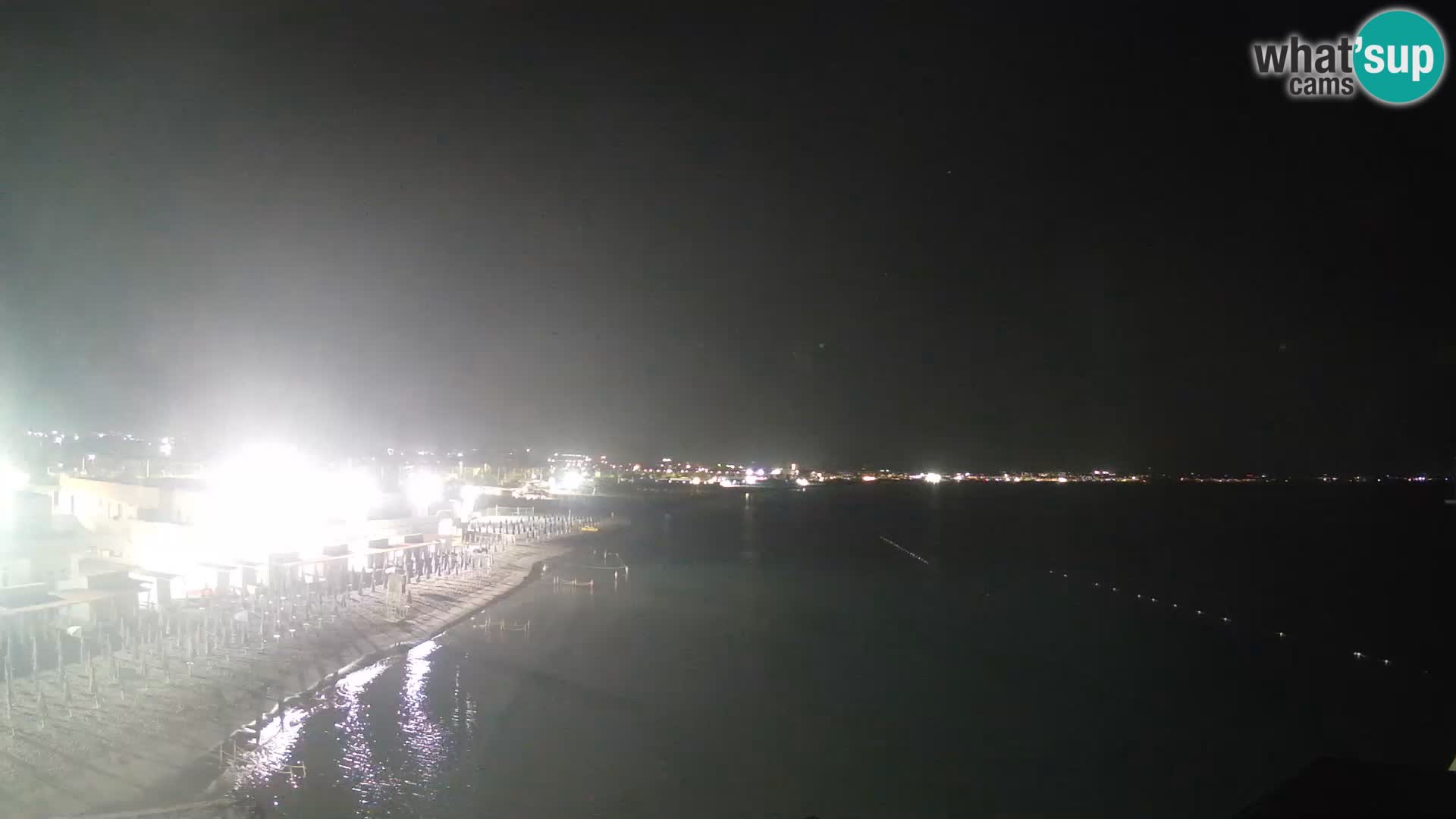 Spletna kamera v živo Cagliarski zaliv – plaža Poetto – Sardinija