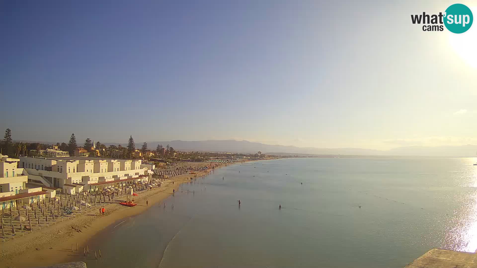 Live Webcam Golf von Cagliari – Strand Poetto – Sardinien