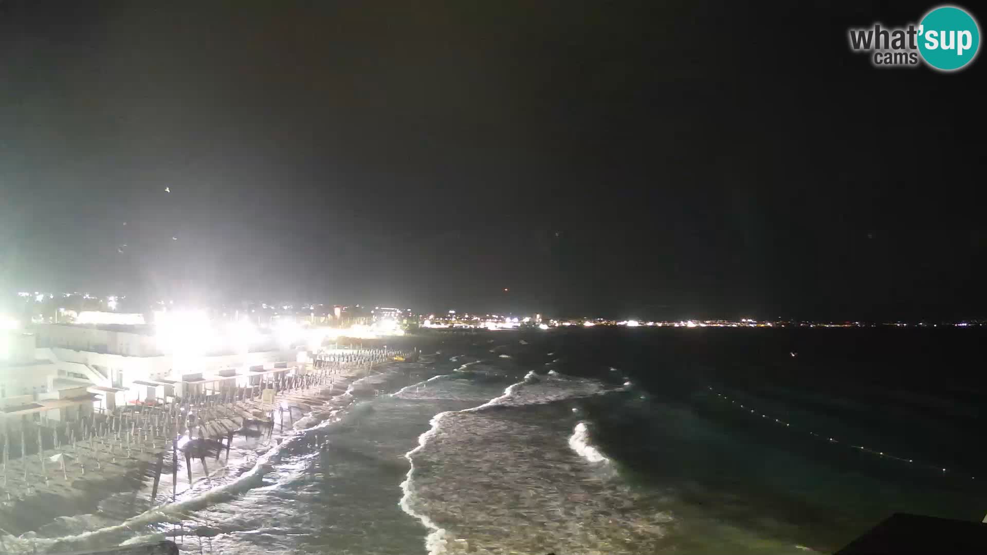 Camera en vivo Golfo de Cagliari – Playa del Poetto – Cerdeña