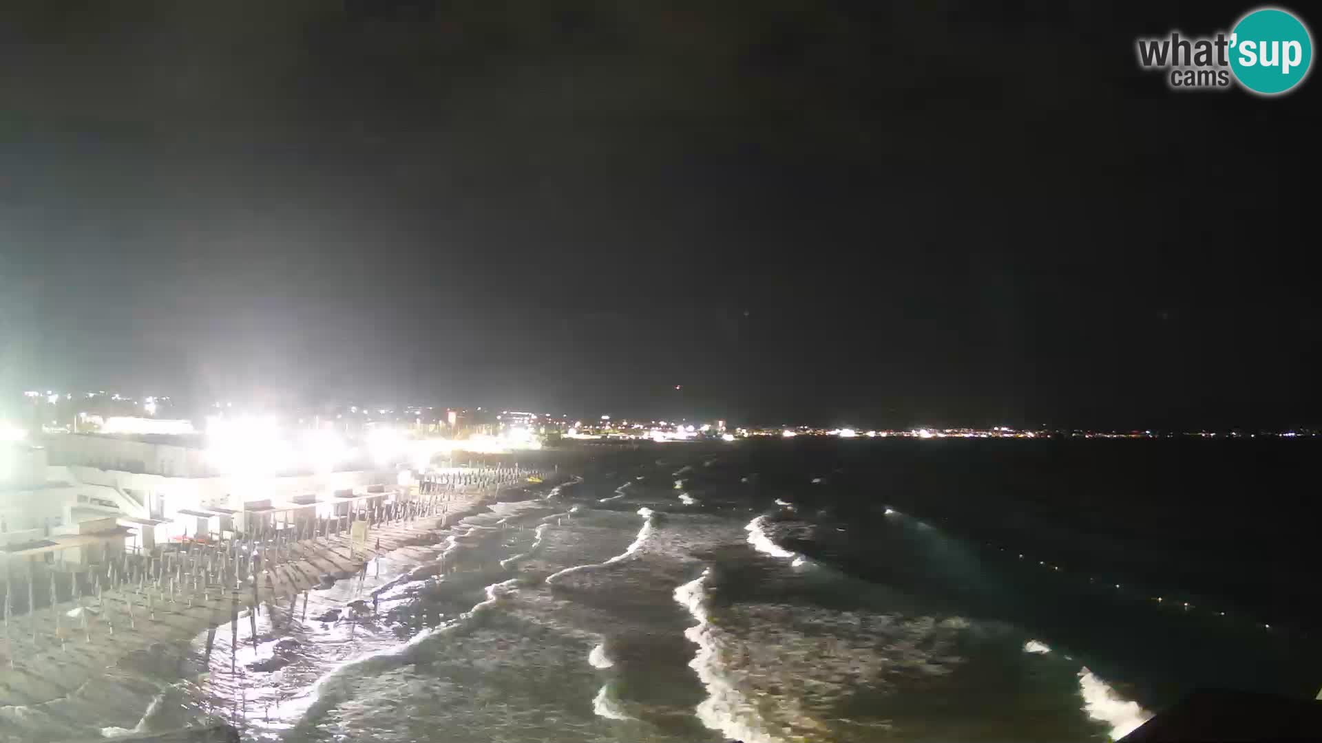 Spletna kamera v živo Cagliarski zaliv – plaža Poetto – Sardinija
