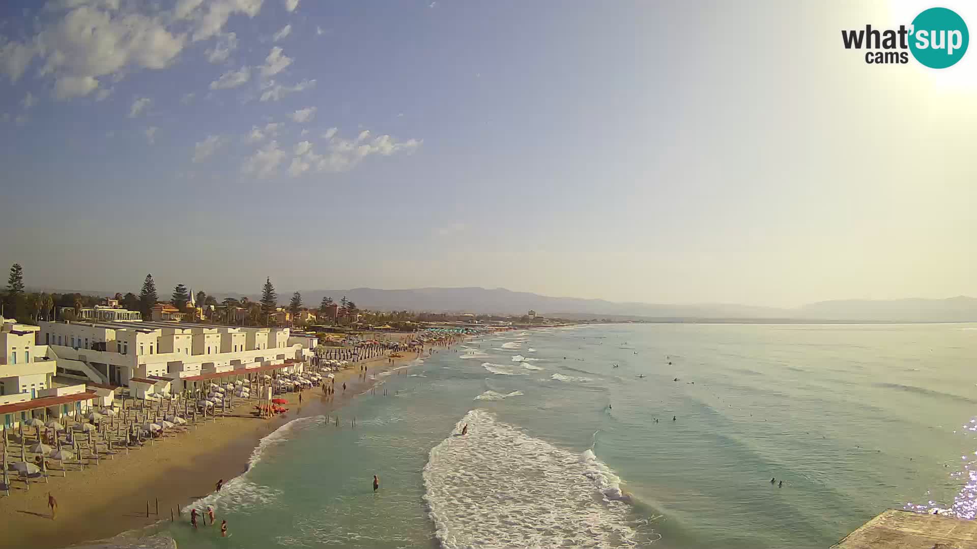 Live Webcam Golf von Cagliari – Strand Poetto – Sardinien