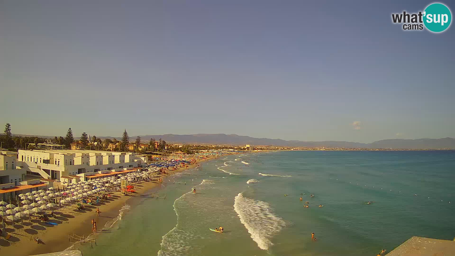 Live Webcam Golf von Cagliari – Strand Poetto – Sardinien