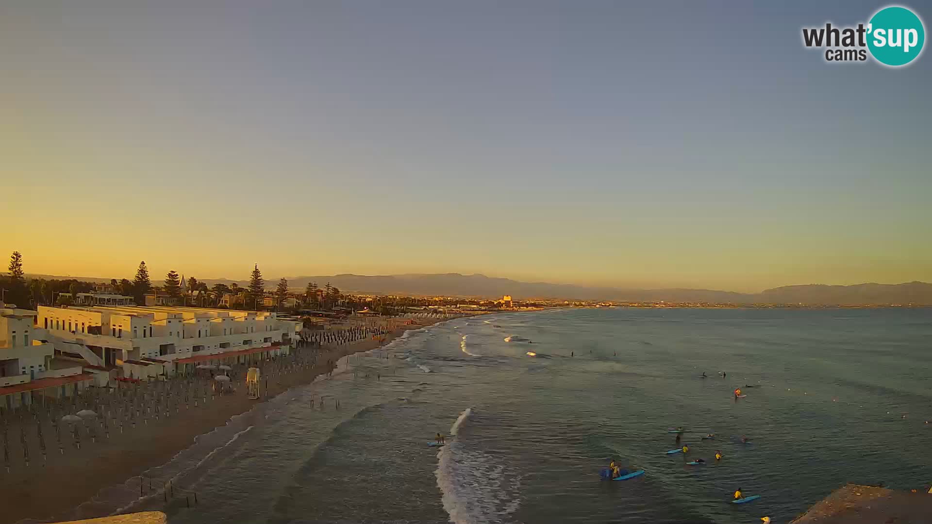 Live Webcam Golf von Cagliari – Strand Poetto – Sardinien