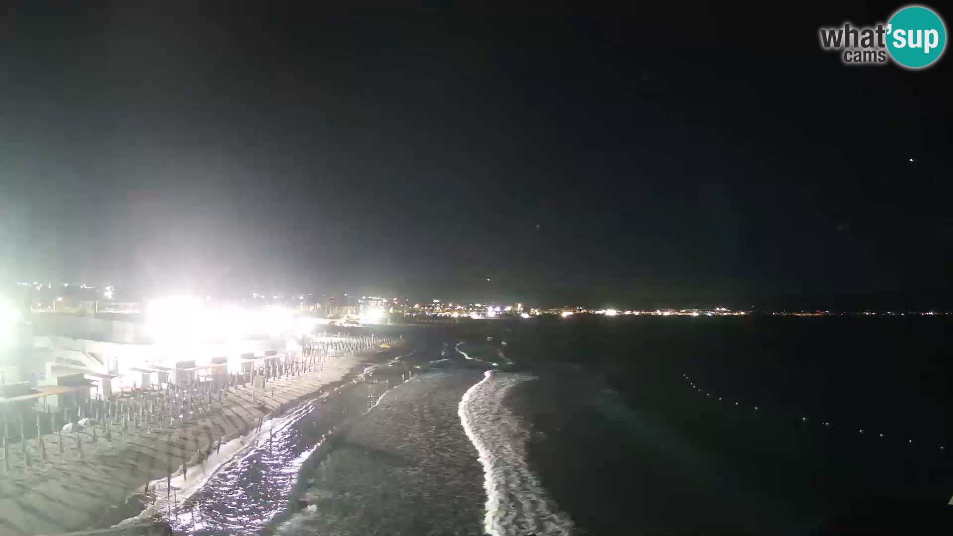 Webcam en direct Golfe de Cagliari – Plage du Poetto – Sardaigne