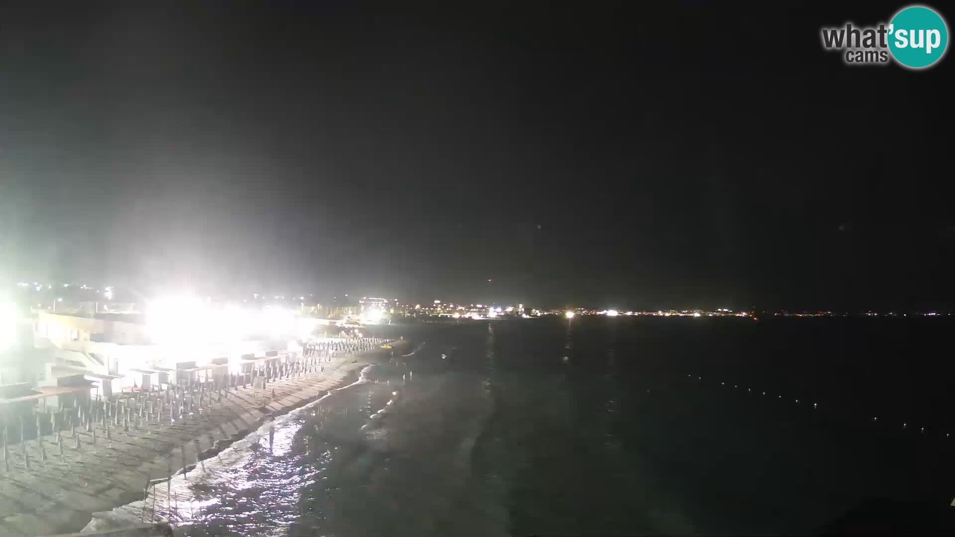 Camera en vivo Golfo de Cagliari – Playa del Poetto – Cerdeña