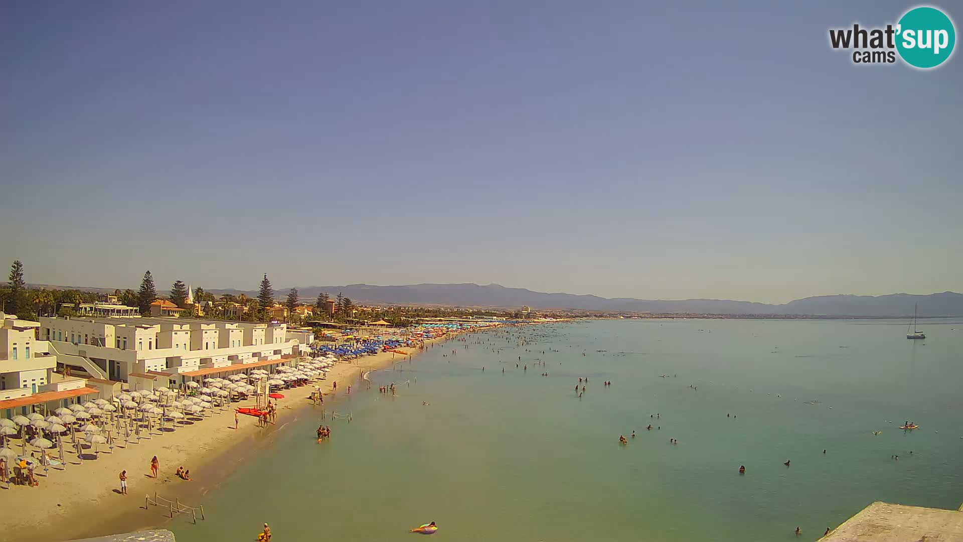 Live Webcam Golf von Cagliari – Strand Poetto – Sardinien
