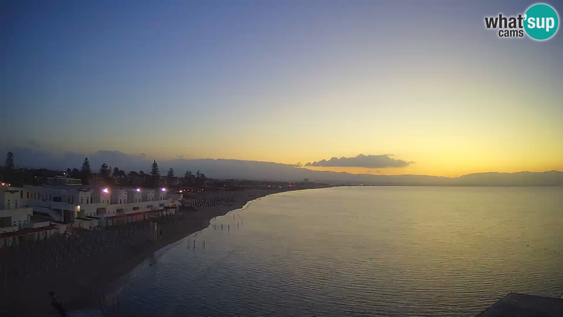 Camera en vivo Golfo de Cagliari – Playa del Poetto – Cerdeña