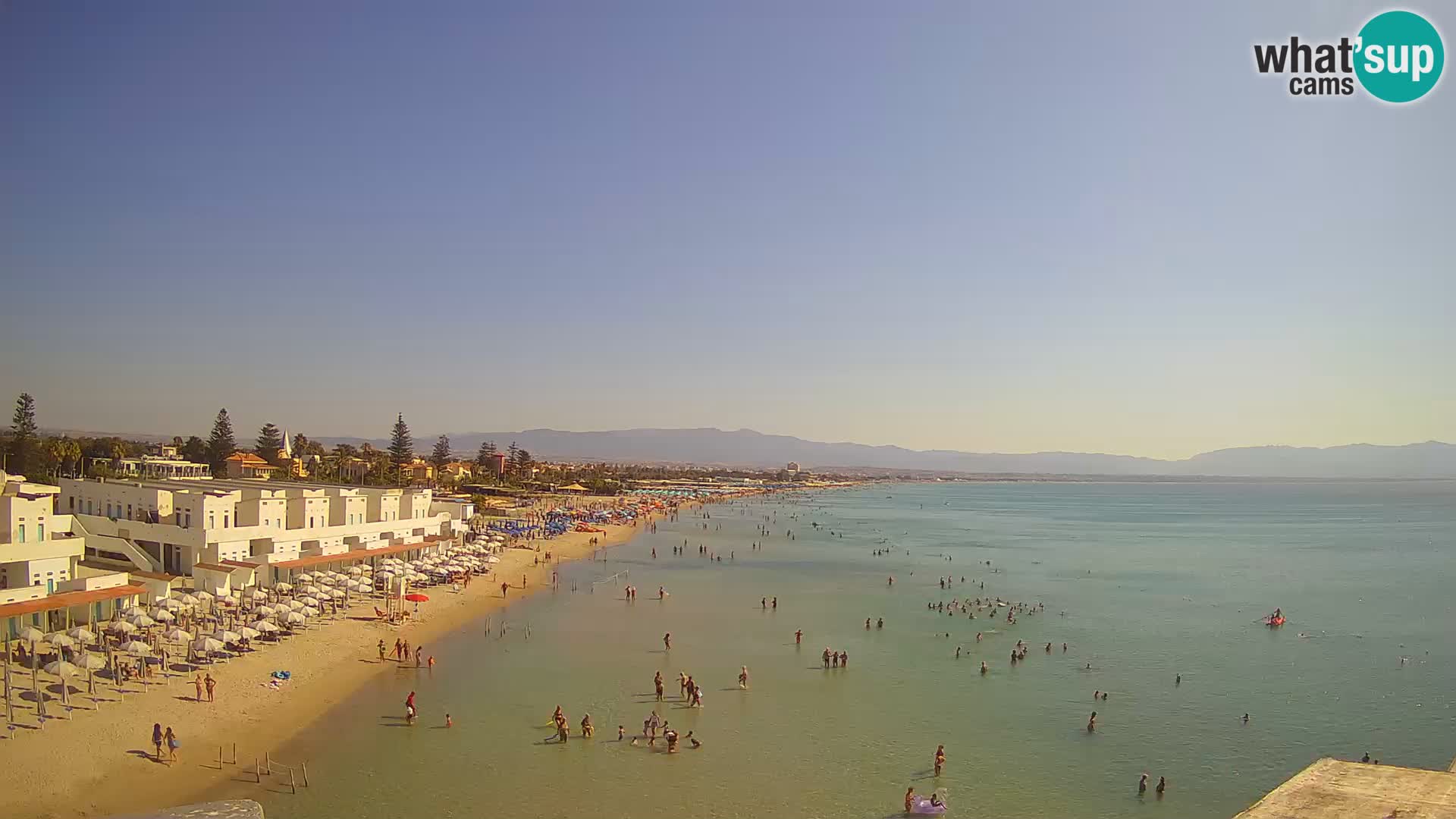 Live Webcam Golf von Cagliari – Strand Poetto – Sardinien