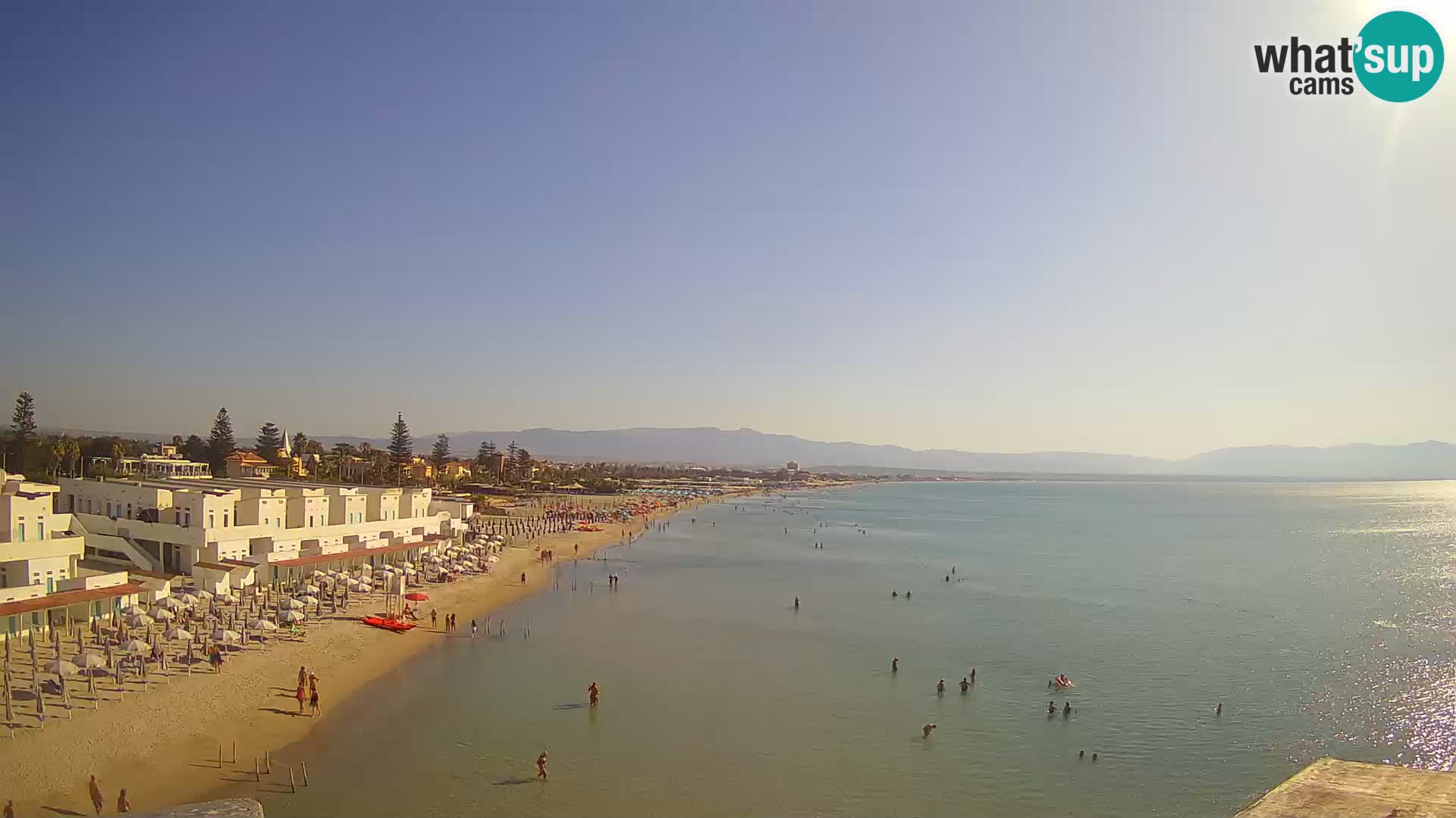 Live Webcam Golf von Cagliari – Strand Poetto – Sardinien