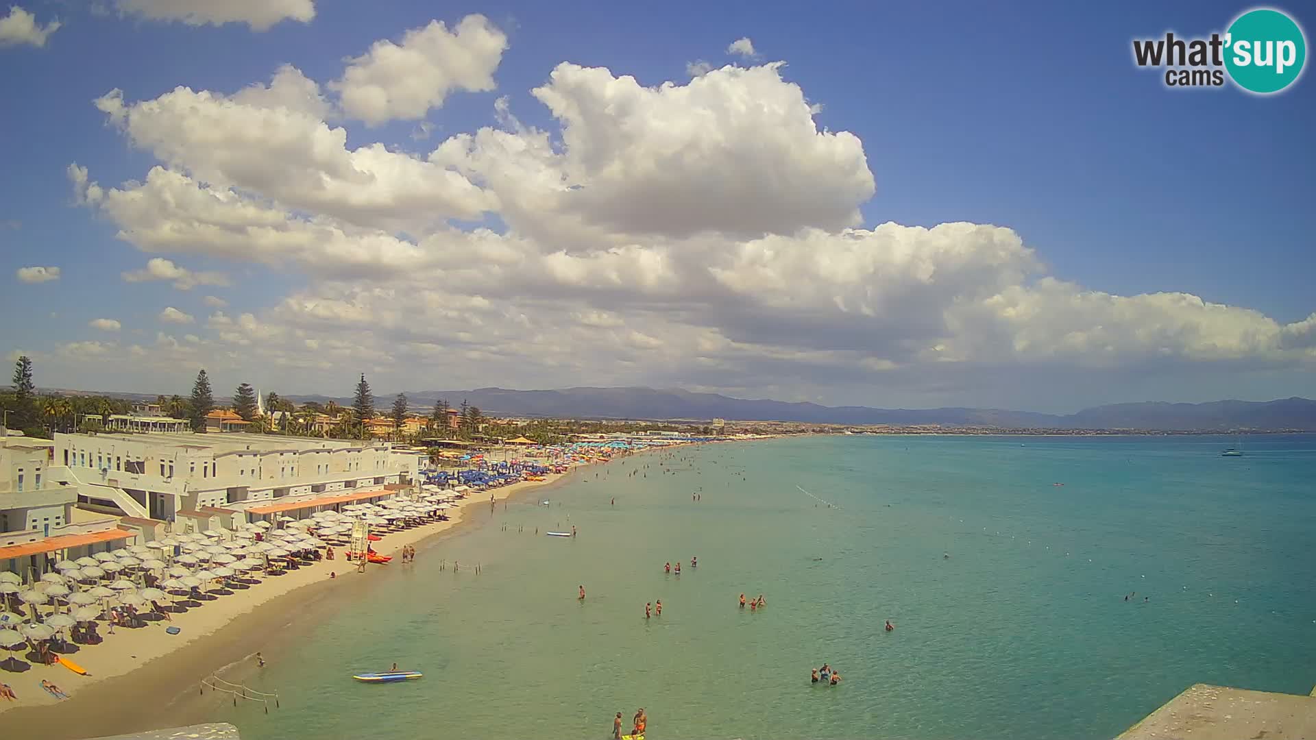 Live Webcam Gulf of Cagliari – Poetto beach – Sardinia