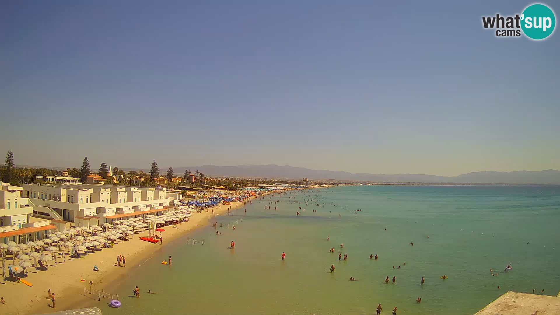 Live Webcam Golf von Cagliari – Strand Poetto – Sardinien