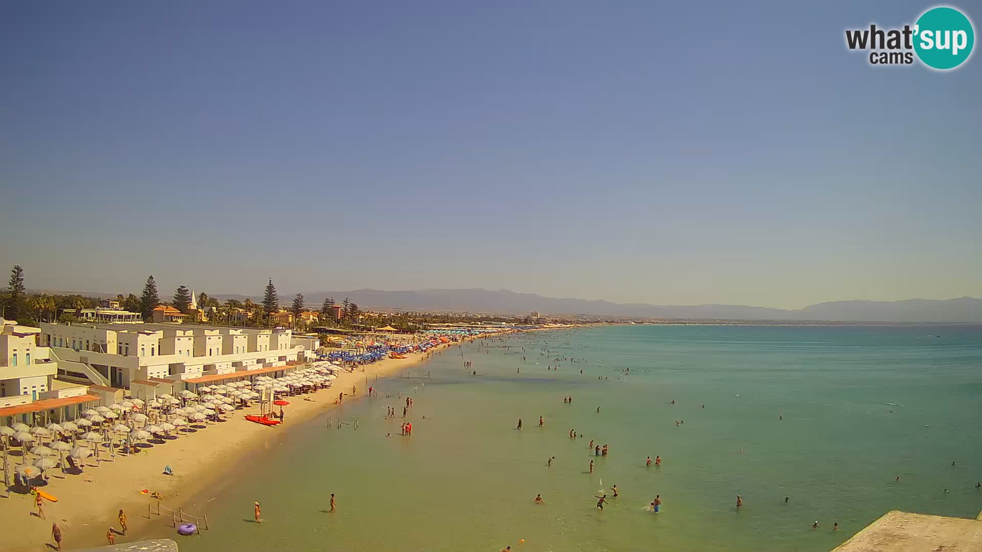 Live Webcam Golf von Cagliari – Strand Poetto – Sardinien