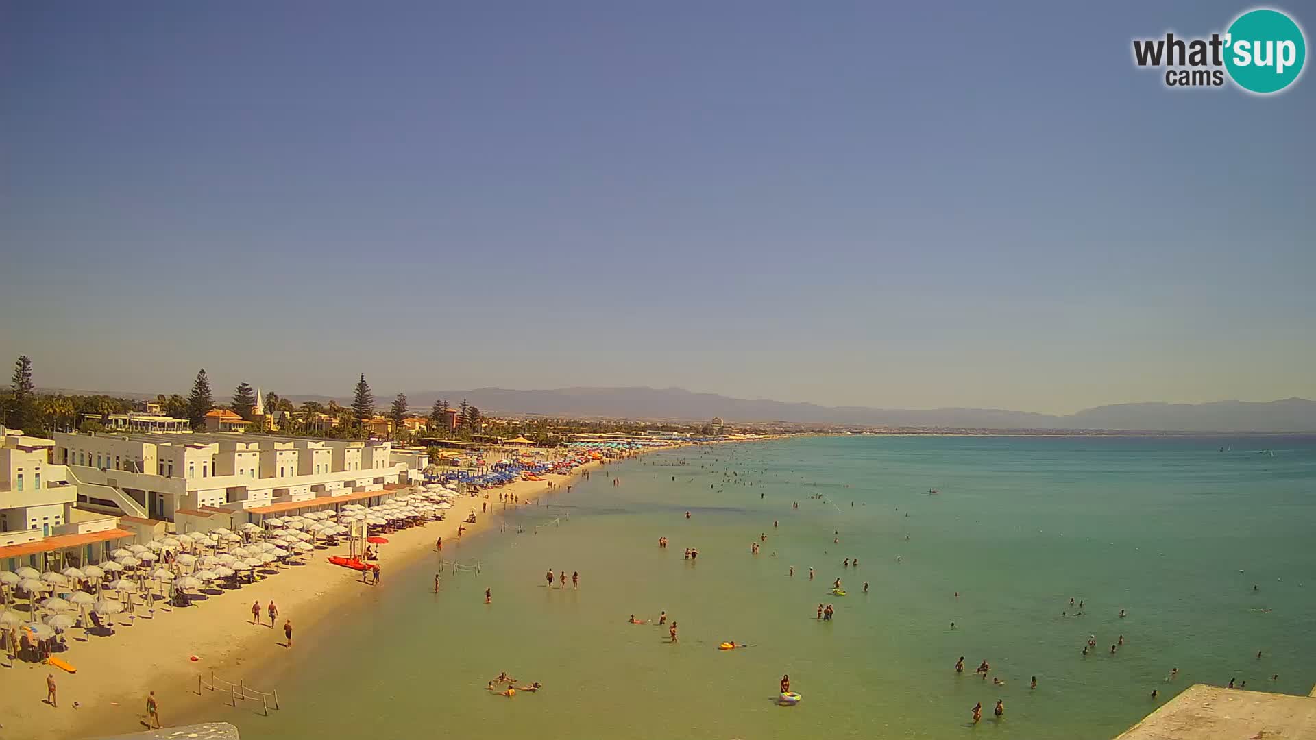Live Webcam Golfo di Cagliari – Spiaggia del Poetto – Sardegna
