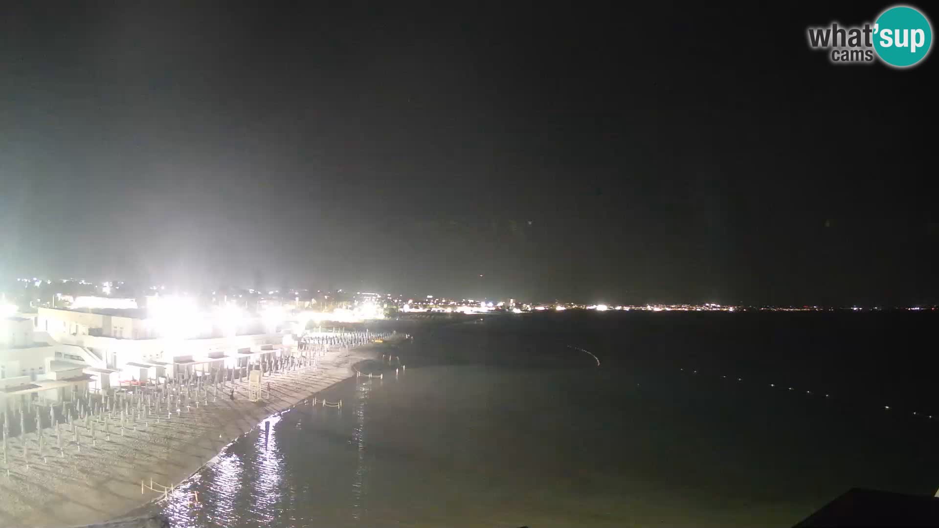 Spletna kamera v živo Cagliarski zaliv – plaža Poetto – Sardinija