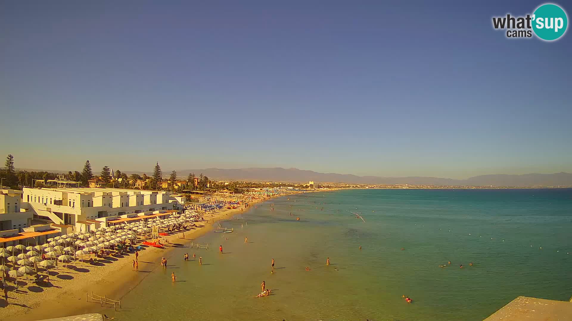 Live Webcam Golf von Cagliari – Strand Poetto – Sardinien