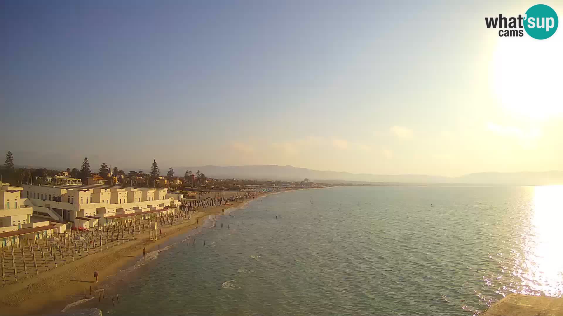 Live Webcam Golf von Cagliari – Strand Poetto – Sardinien