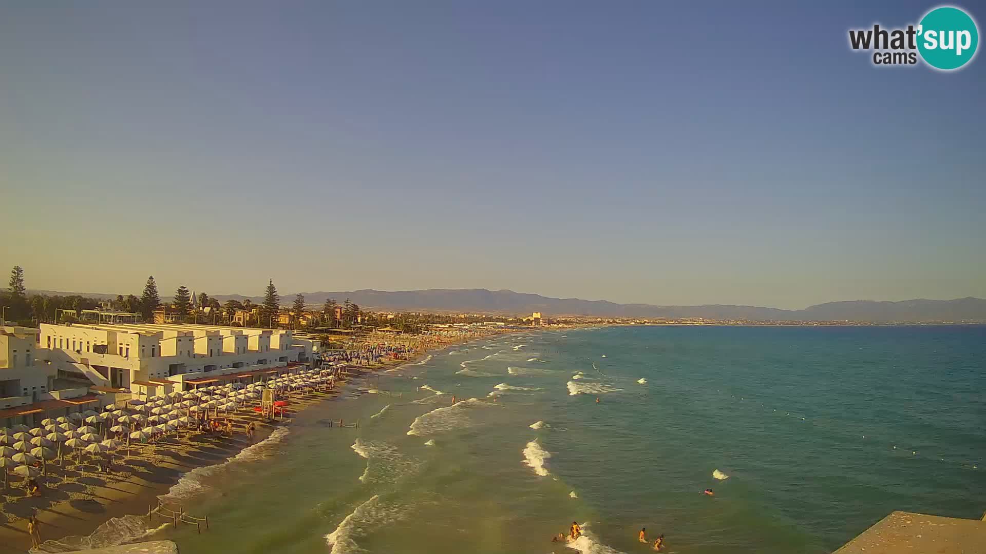 Live Webcam Golf von Cagliari – Strand Poetto – Sardinien