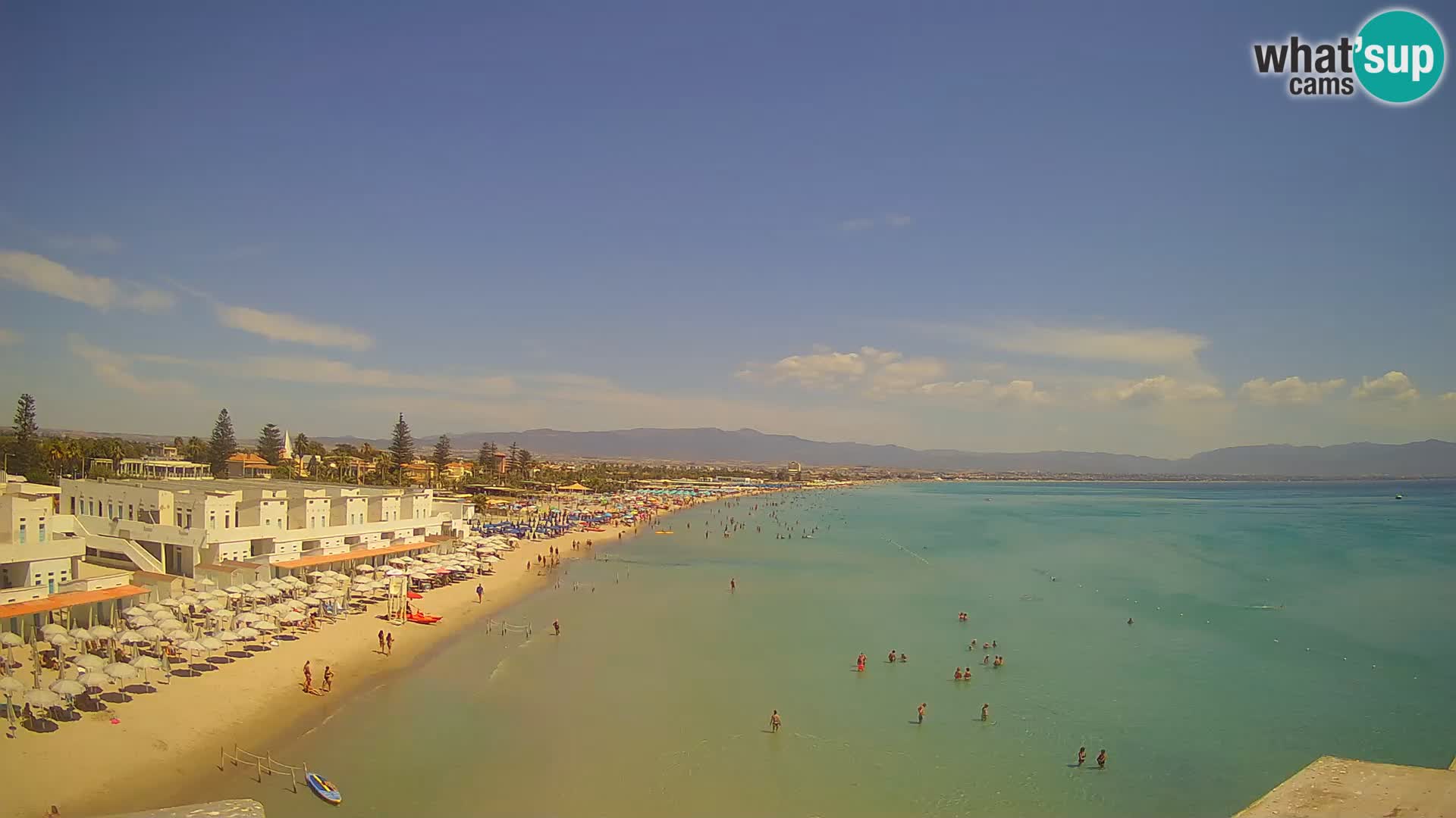 Live Webcam Golfo di Cagliari – Spiaggia del Poetto – Sardegna
